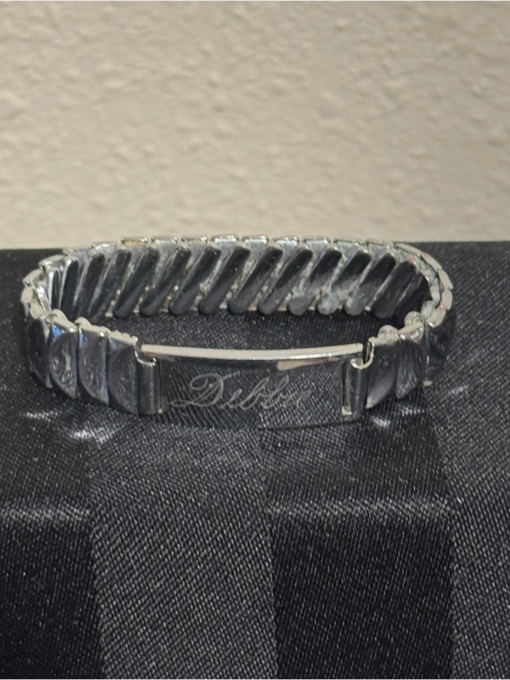 Baby Silver-Tone Stretch Bracelet